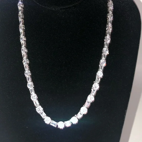 63ct Multi-Stone Tennis Necklace - Picture 6 of 14